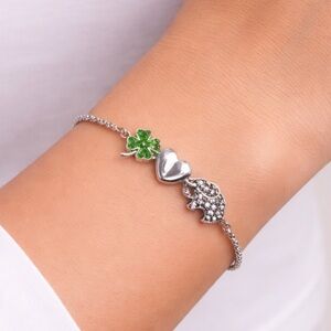 Crystal Kingdom Elephant Bolo Bracelet Silver Plated with Crystal Charms